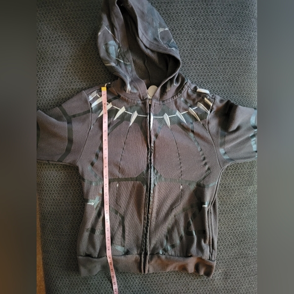 Boys BLACK PANTHER Size M Cosplay Zip-Up Hoodie!! - Picture 6 of 7